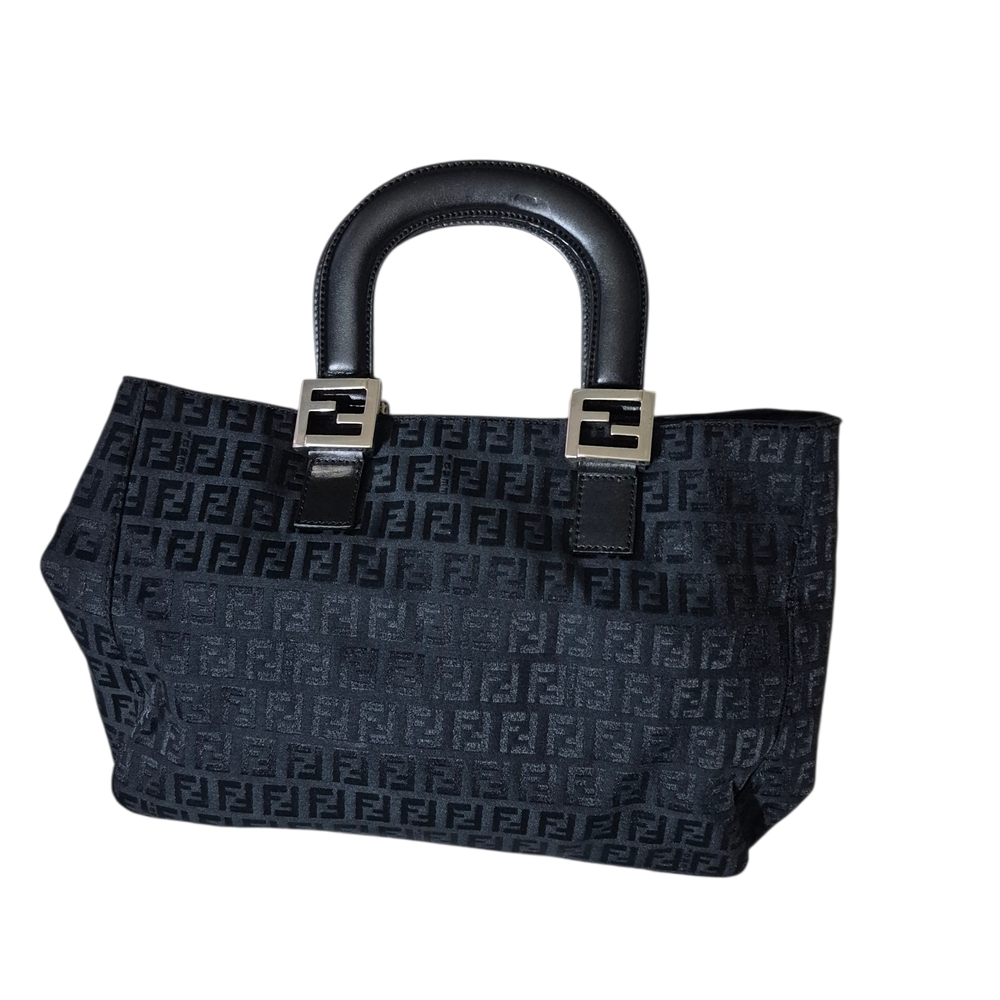 Fendi Black Monogram Tote Bag